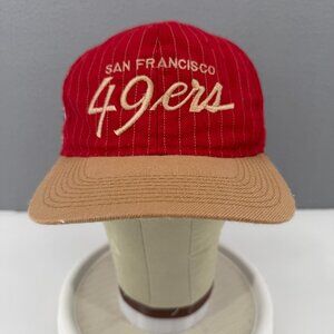 Vintage San Francisco 49ers Sports Specialties “The Pro” Pinstriped Snapback Hat